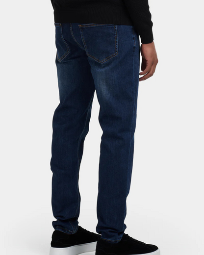 Calças de Ganga Ajustadas para Homem com Efeito Lavado Vintage