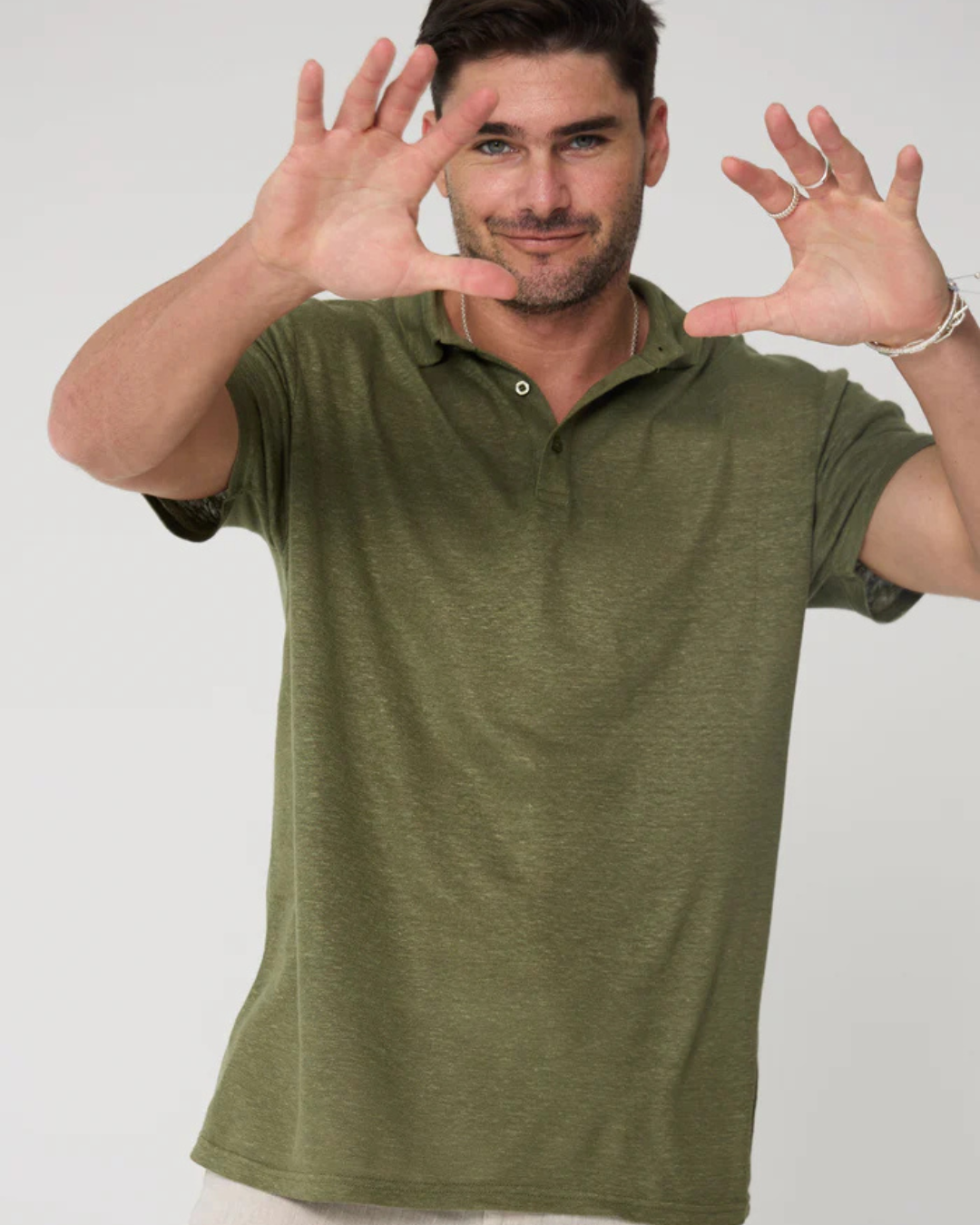 Camisa Casual de Linho com Tecido Respirável e Fresco para Homem (OFERTA 2X1)