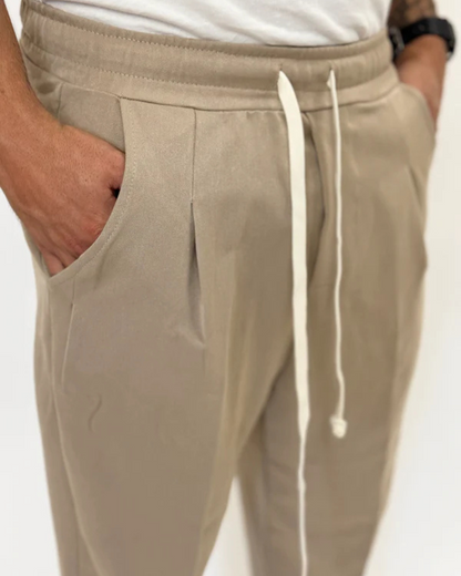 Calças de Estilo Japonês para Homem Minimalismo e Sofisticação Diária