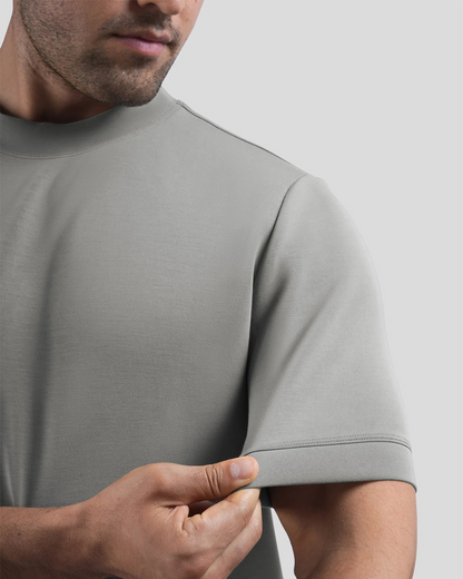 Camiseta de manga curta para homem em algodão