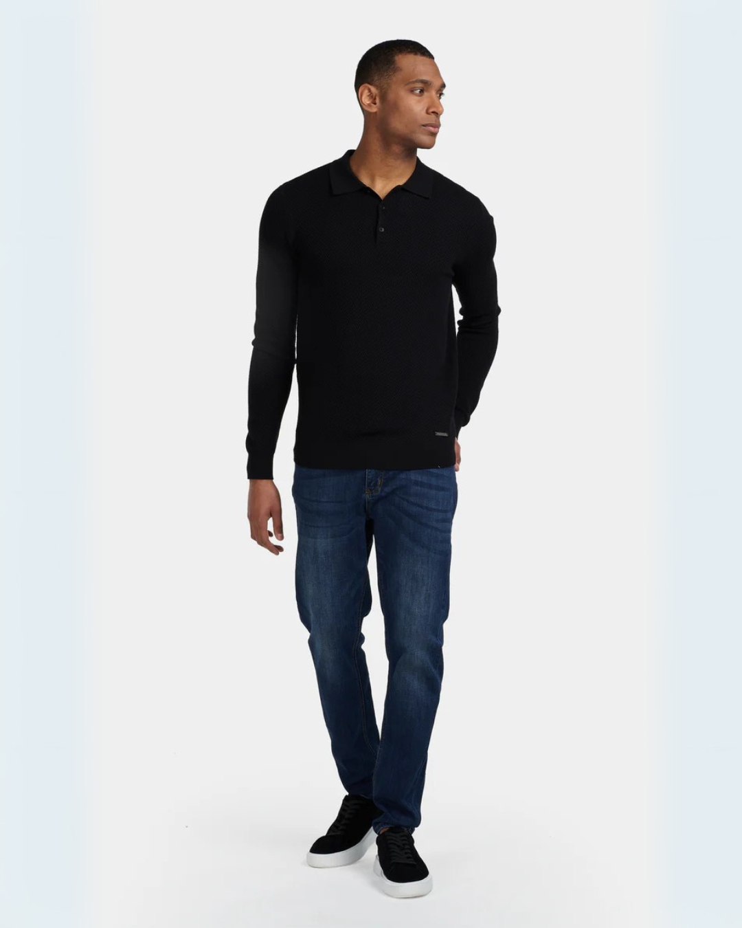 Calças de Ganga Ajustadas para Homem com Efeito Lavado Vintage