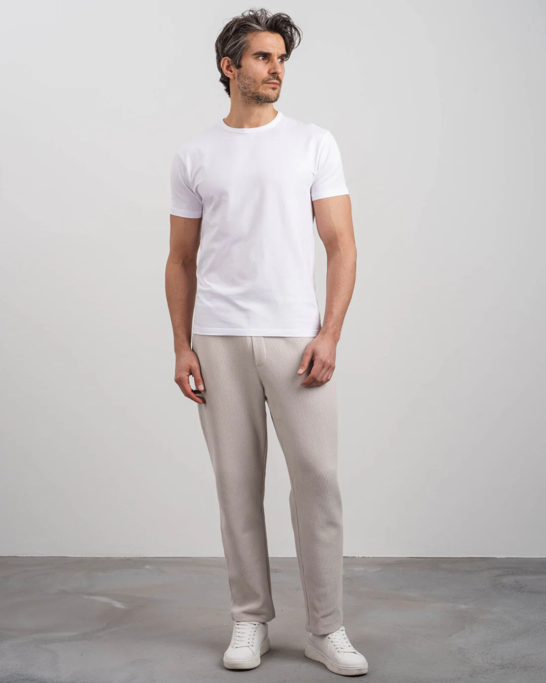 Calças Slim de Estilo Descontraído para Homen