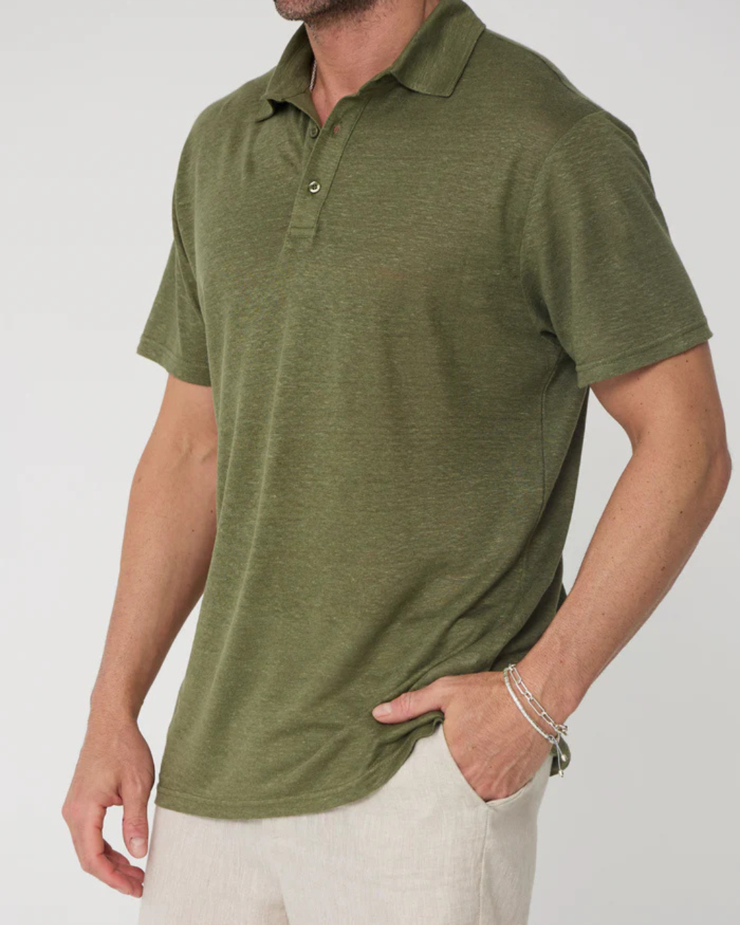 Camisa Casual de Linho com Tecido Respirável e Fresco para Homem (OFERTA 2X1)