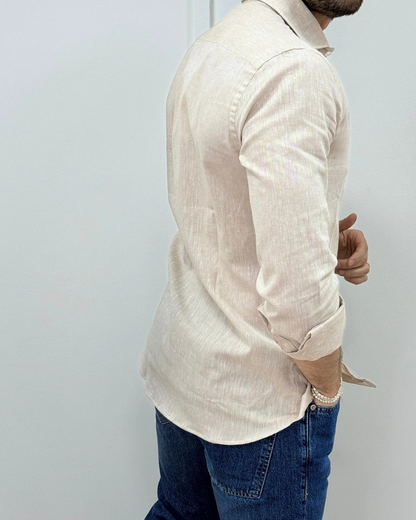 Camisa de linho para homem