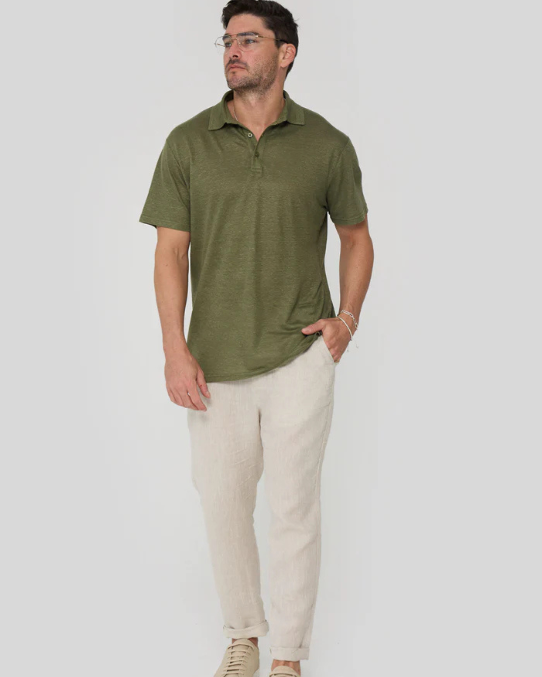 Camisa Casual de Linho com Tecido Respirável e Fresco para Homem (OFERTA 2X1)