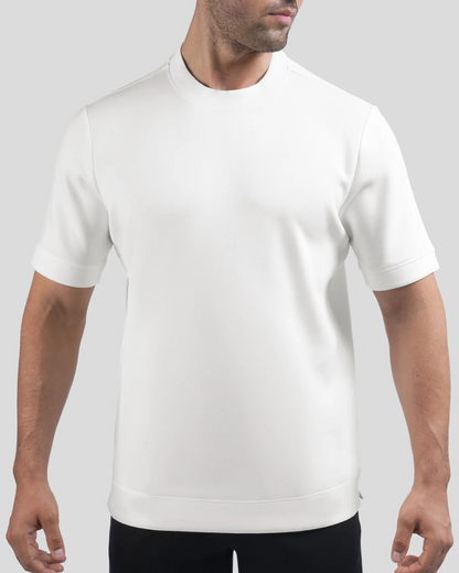 Camiseta de manga curta para homem em algodão