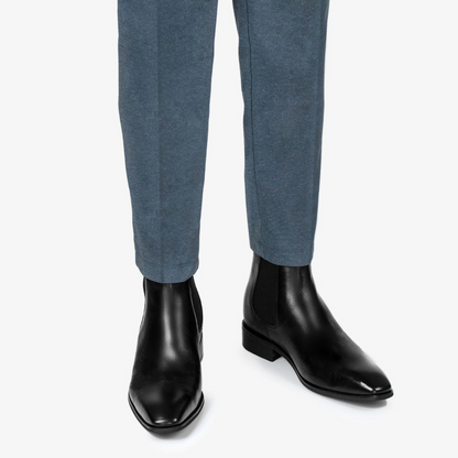 Botas com salto alto para homem