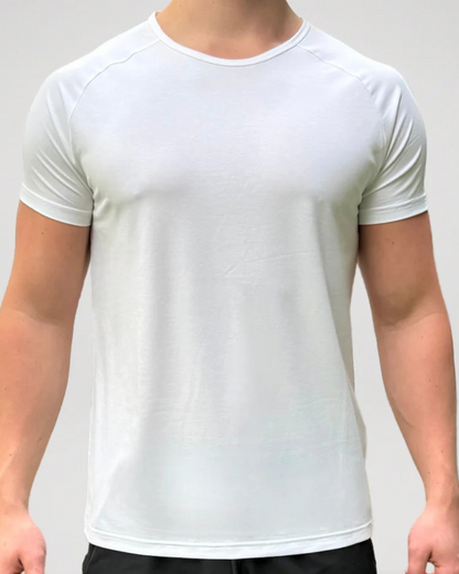 Camisa Clássica para Homem com Gola Redonda e Tecido Respirável