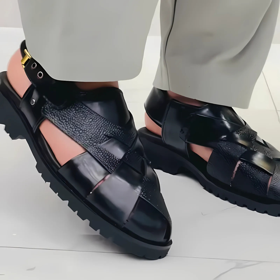 Sandálias romanas com sola ergonómica e antiderrapante para homem