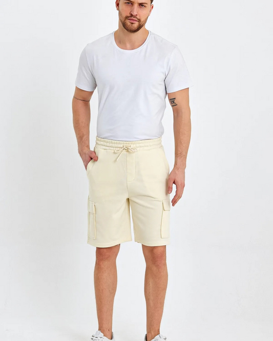 Bermudas elásticas com bolsos