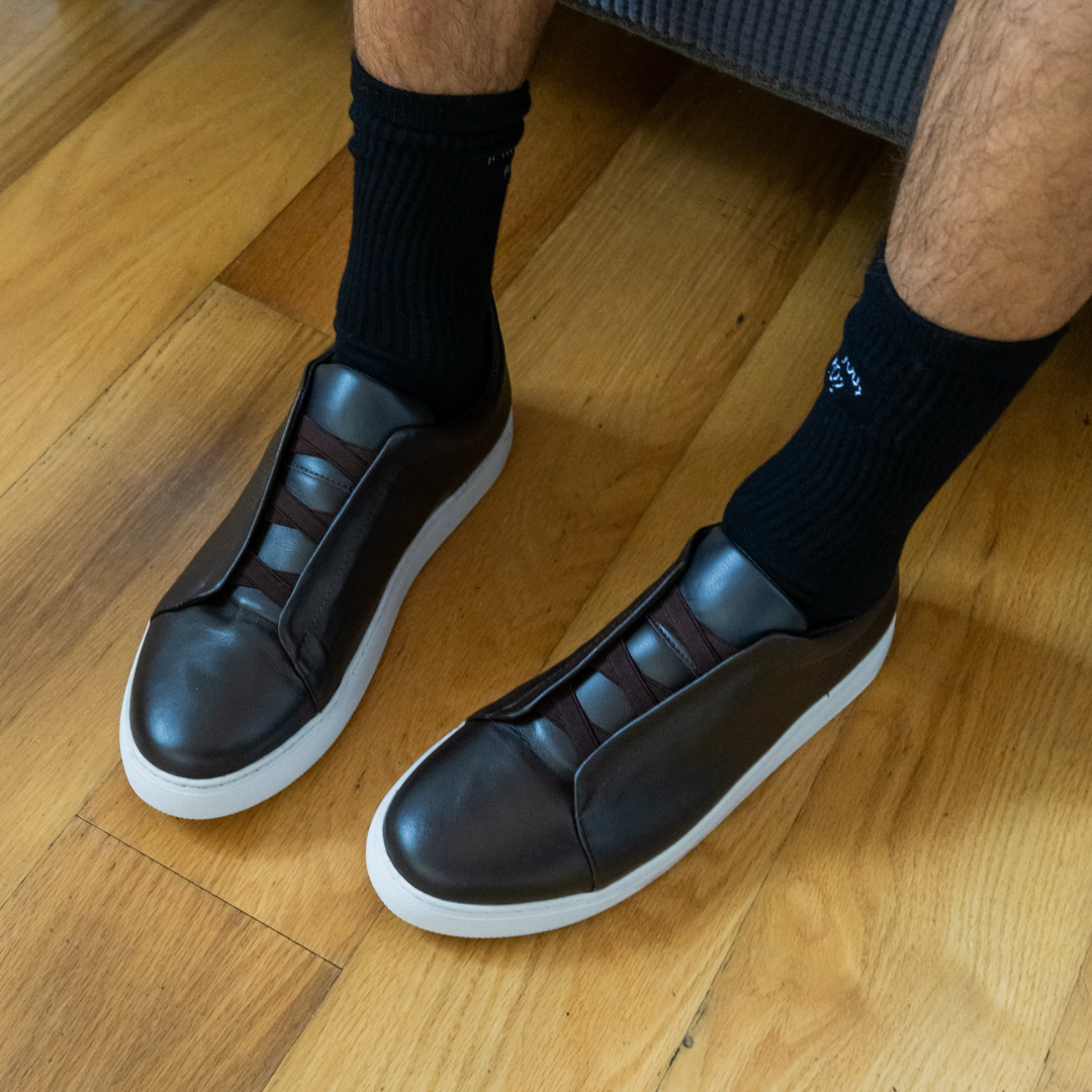Sapatos de Homem com Sola Confortável e sem Atacadores