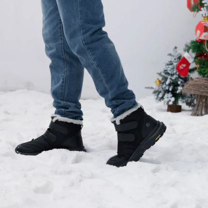 Botas de inverno de cano alto e largas para homem