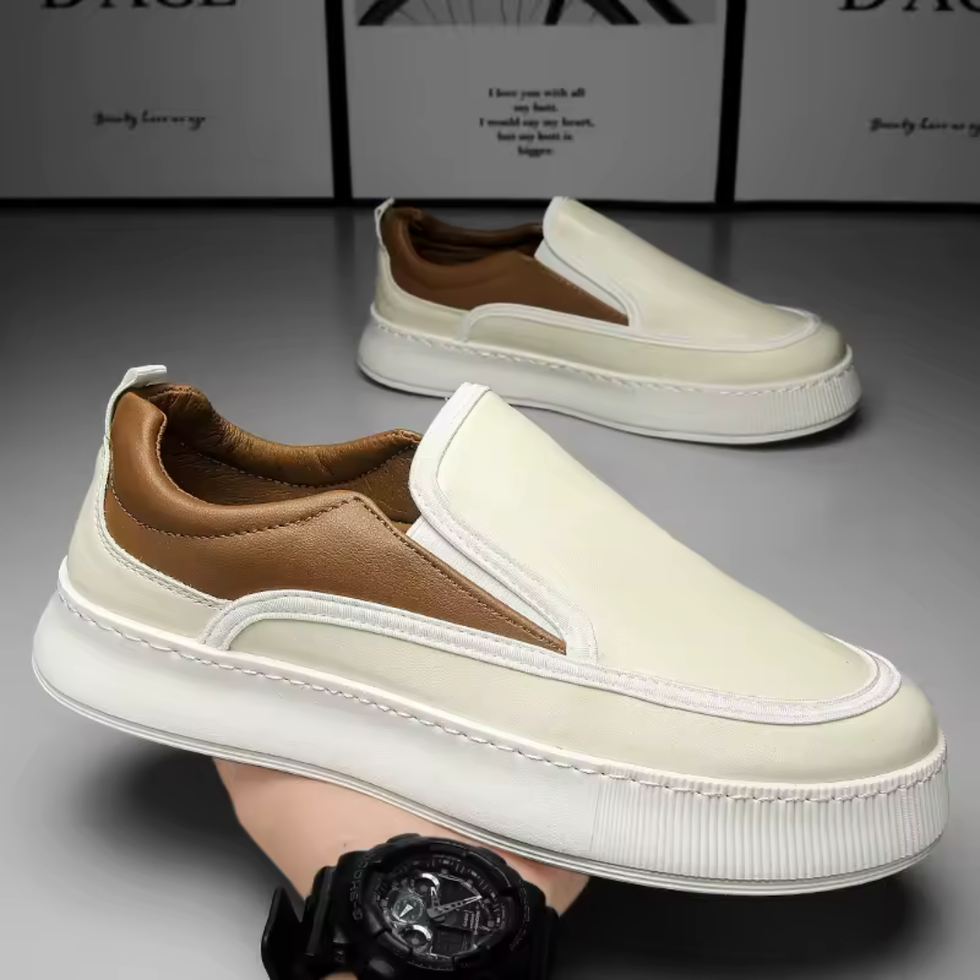 Sapatos respiráveis sem atacadores para homem