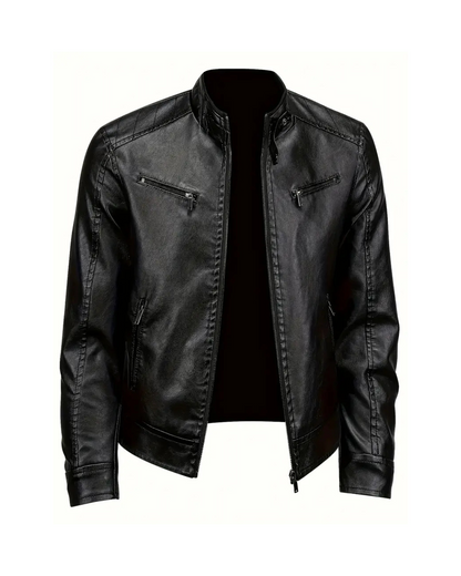 Casaco de couro para homem