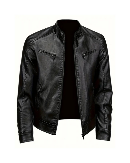 Casaco de couro para homem