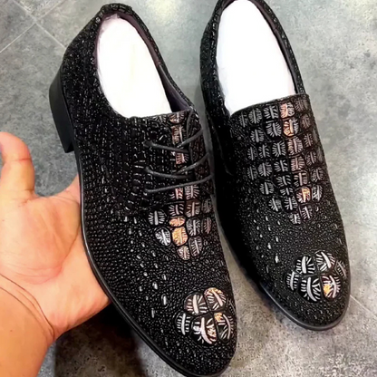 Sapatos Ortopédicos em Couro e Elegante para Homem