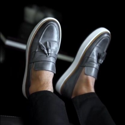 Sapatos mocassins antiderrapantes para homem