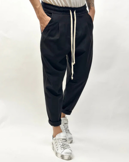 Calças de Estilo Japonês para Homem Minimalismo e Sofisticação Diária