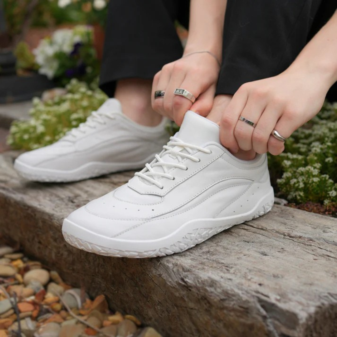 Ténis com solas ortopédicas e antiderrapante para homem