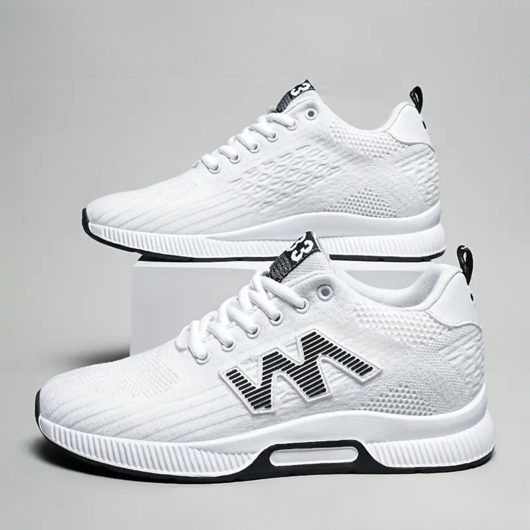 Sapatos desportivos de malha com sola alta para homem