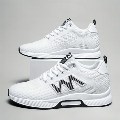 Sapatos desportivos de malha com sola alta para homem