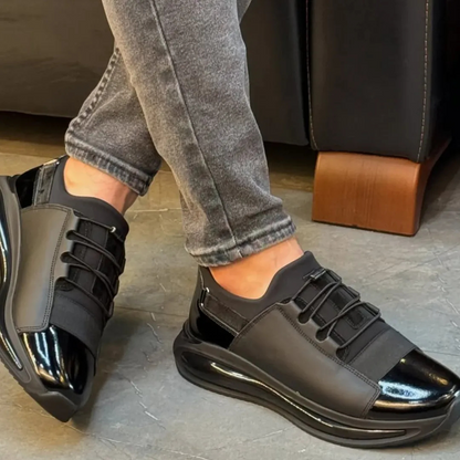 Sapatos de Couro para Homem com Atacadores Ajustáveis