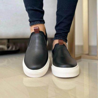 Sapatos ortopédicos slip on para homem