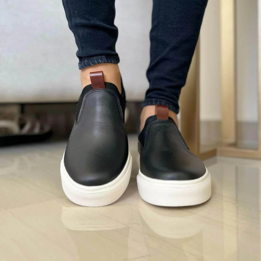 Sapatos ortopédicos slip on para homem