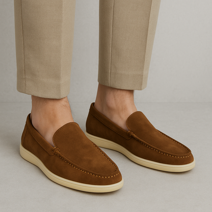 Mocassins ortopédicos para homem com design clássico e sola antiderrapante