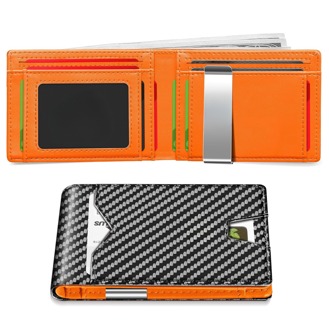 Carteira Slim de Couro com Proteção RFID®