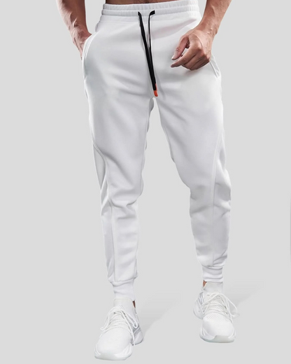 Calças jogger elásticas e cintura ajustável para homen