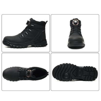 Botas de segurança antiderrapante para homem com biqueira reforçada