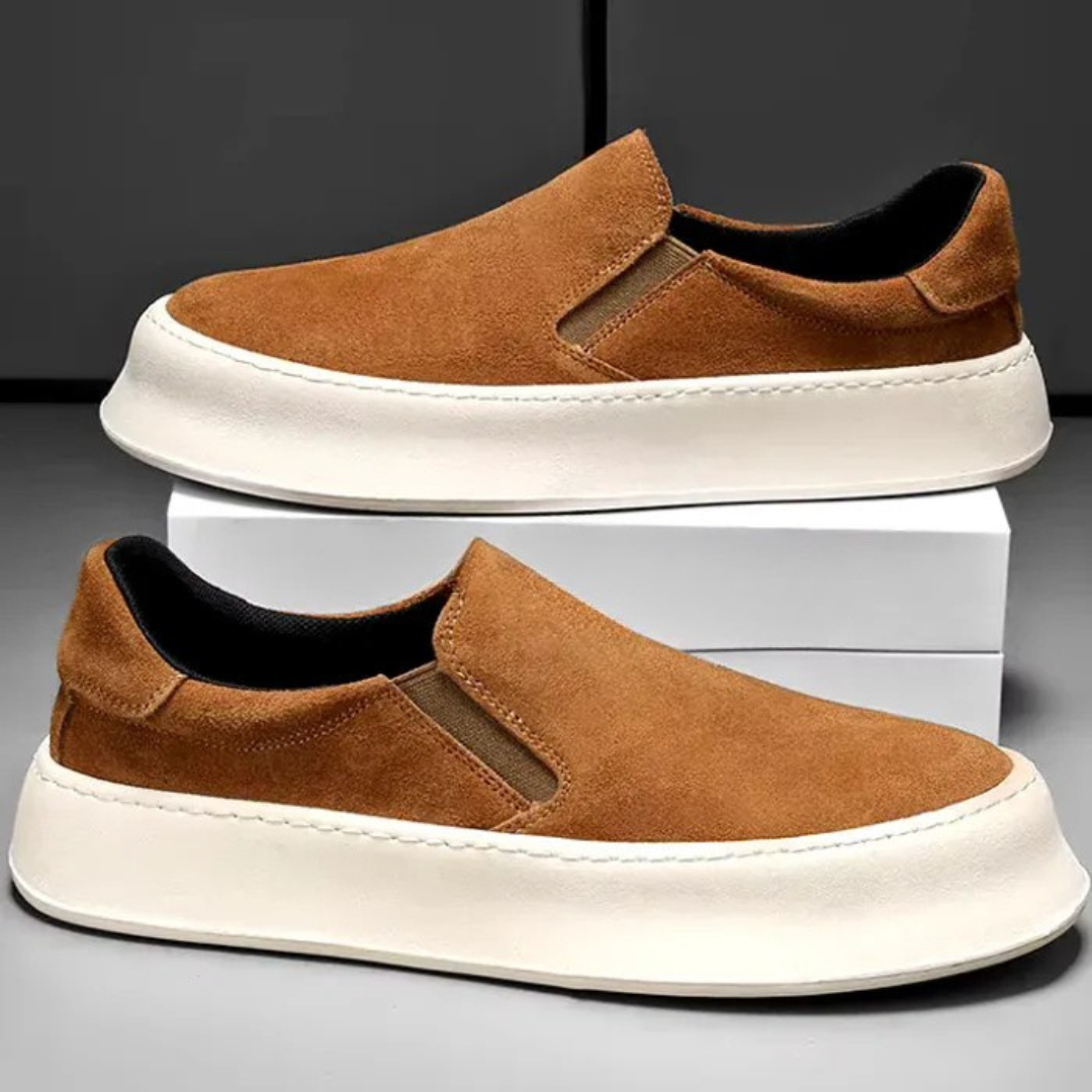 Mocassins Desportivos Masculinos Estilo Urbano e Versátil con Sola Grossa
