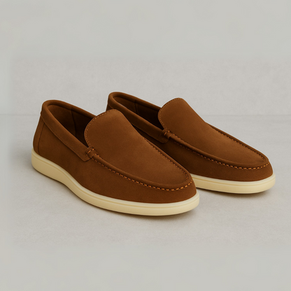 Mocassins ortopédicos para homem com design clássico e sola antiderrapante