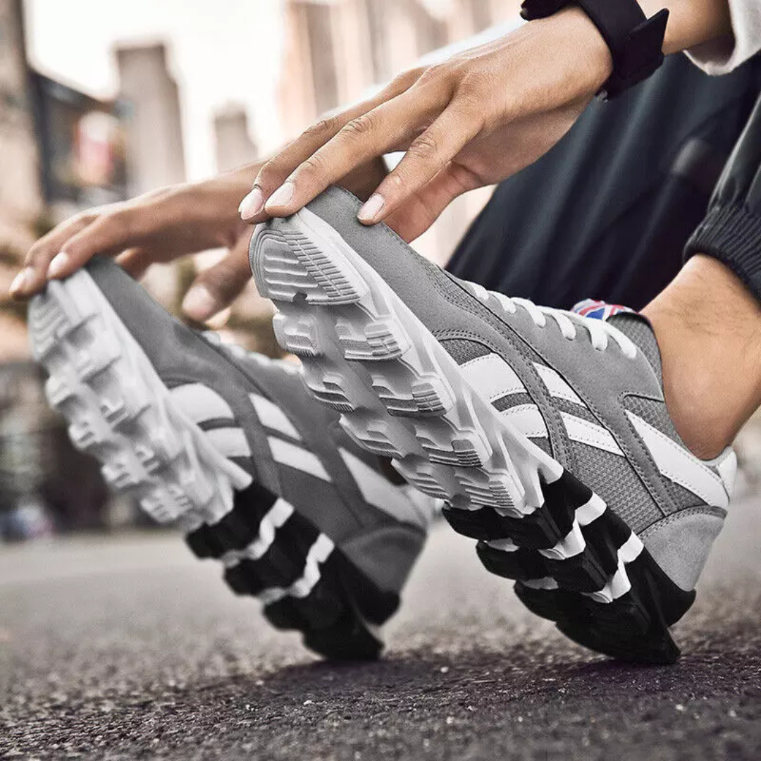 Calçado de homem com sola ortopédica