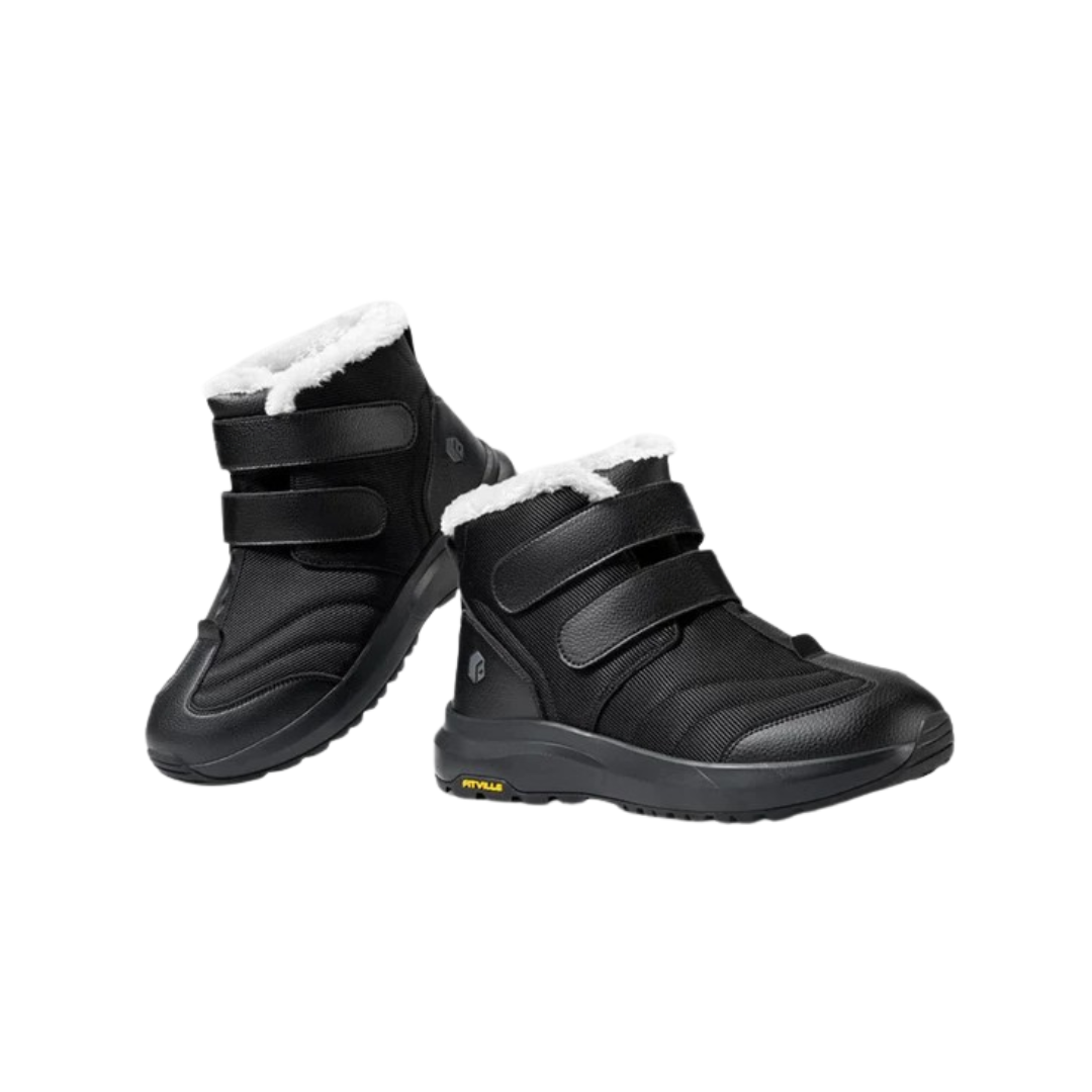 Botas de inverno de cano alto e largas para homem