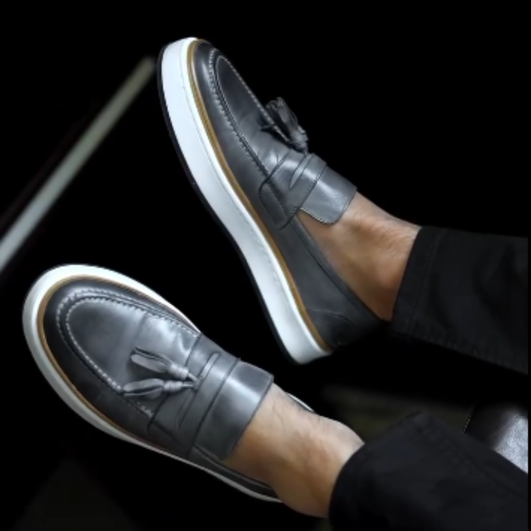 Sapatos mocassins antiderrapantes para homem