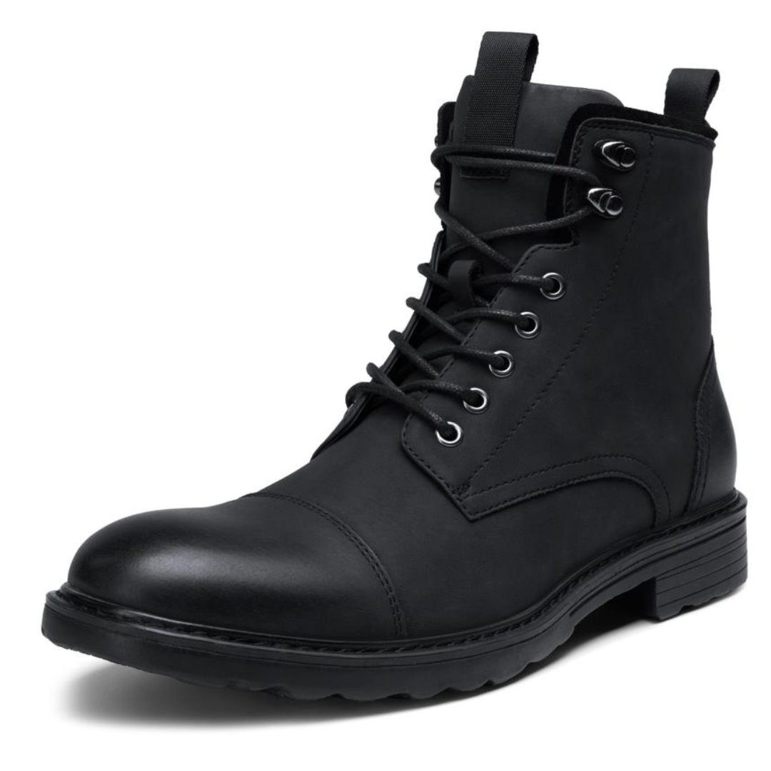 Botas de Couro com Sola Antiderrapante para Homem