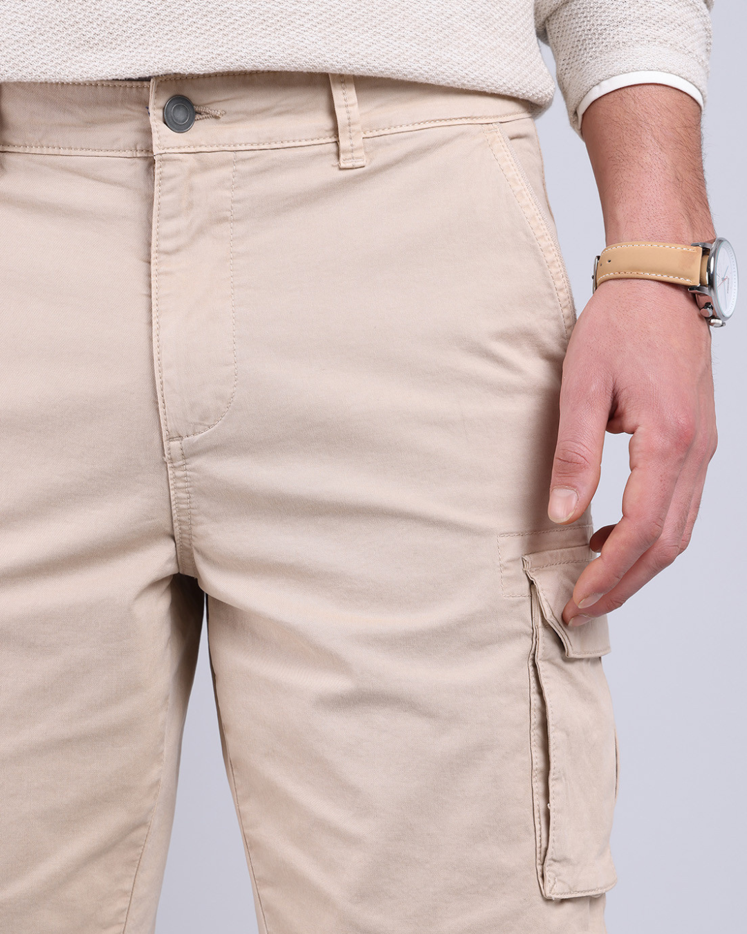 Bermuda Cargo para homem com bolsos laterais