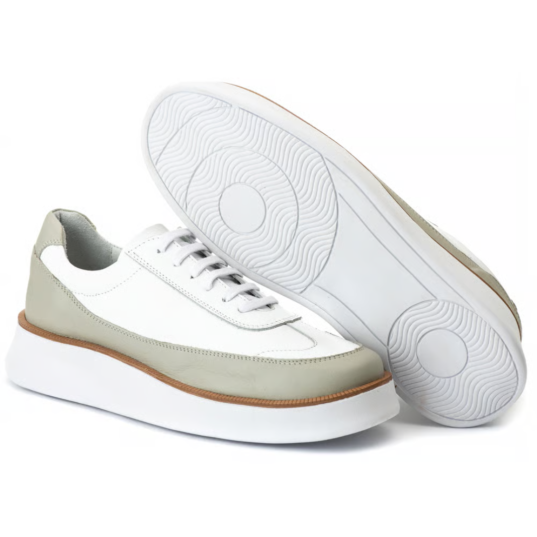 Ténis casuais para homem com sola ortopédica