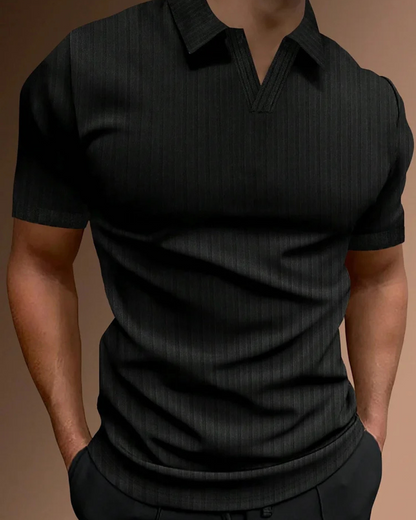 Polo informal de manga curta para homem