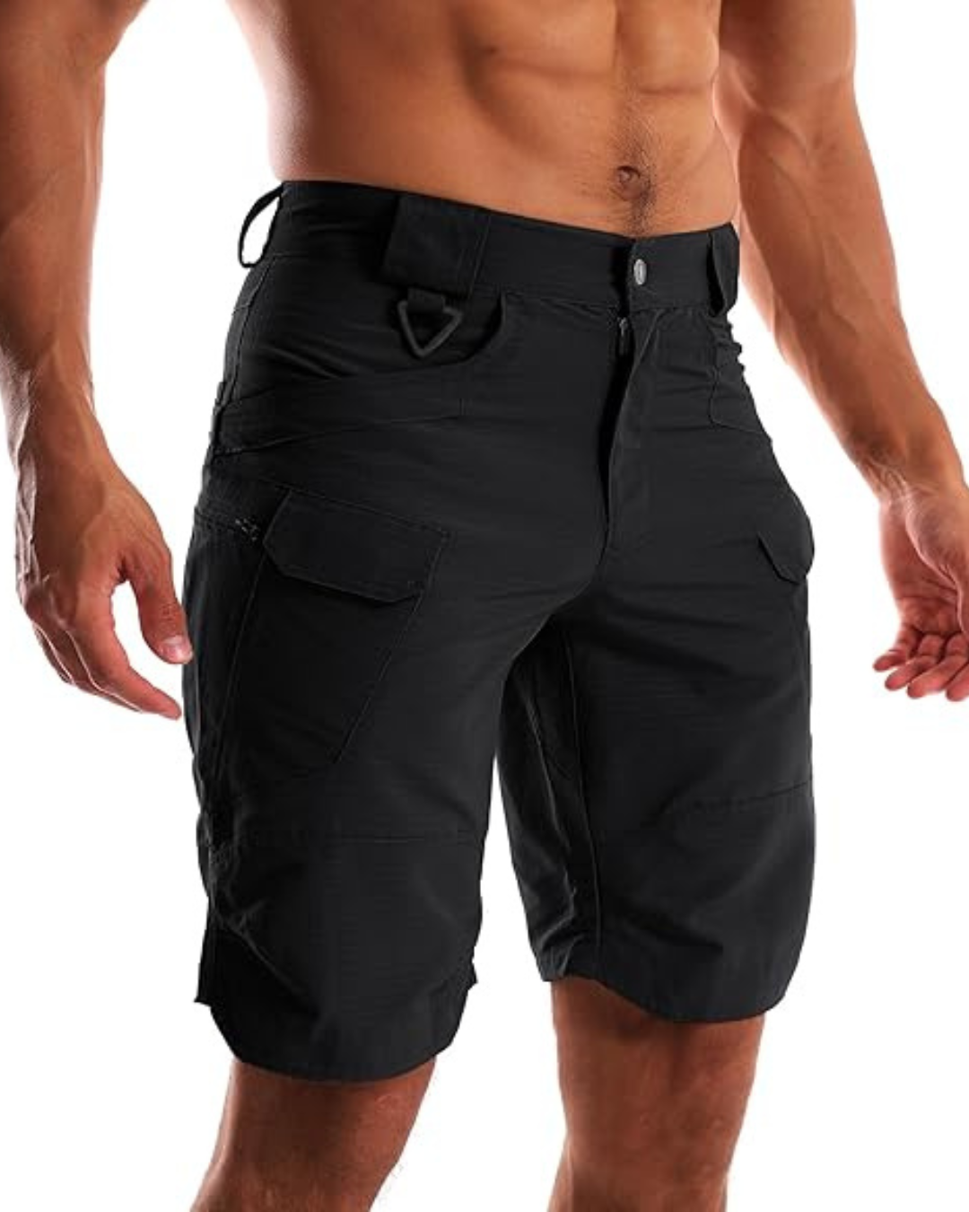 Calções Tácticos com Vários Bolsos para Homem