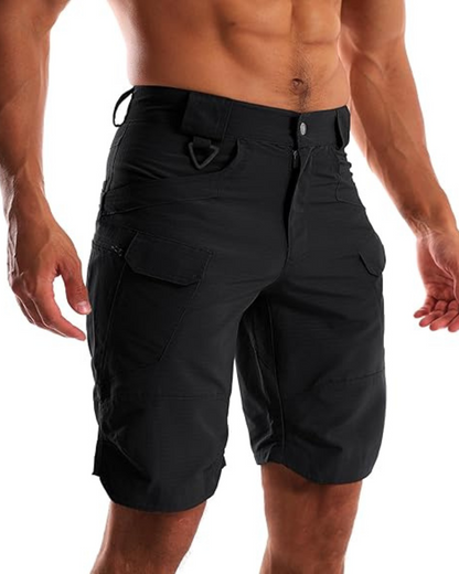 Calções Tácticos com Vários Bolsos para Homem