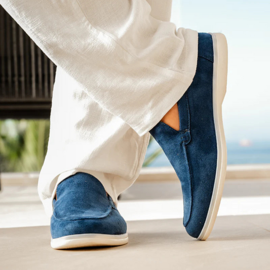 Mocassins em Camurça com Acabamento Elegante e Estilo Moderno para Homen