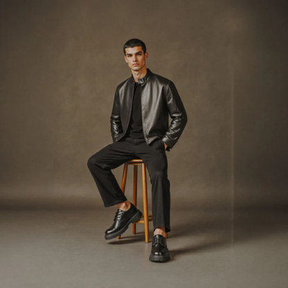 Sapatos Formais de Couro Genuíno para Homem