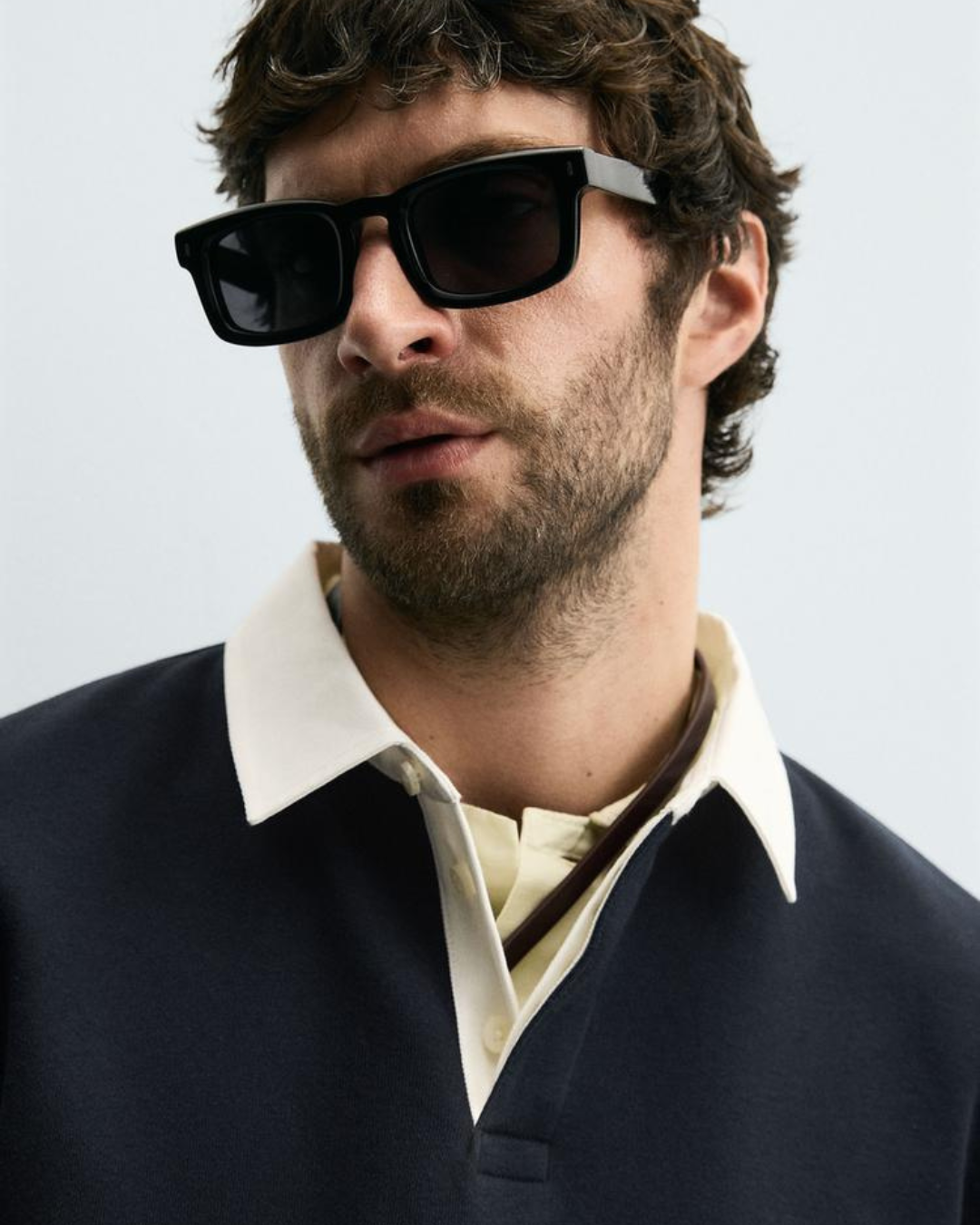 Camisola casual masculina de manga comprida