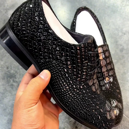 Sapatos Ortopédicos em Couro e Elegante para Homem