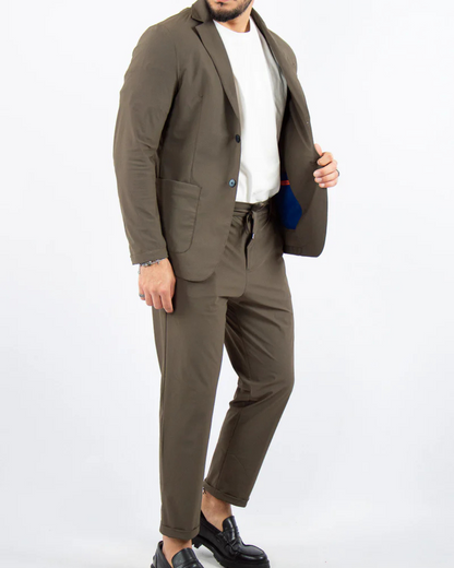 Fato Extra Leve “Sem Ferro” para Homem, com um Só Peito