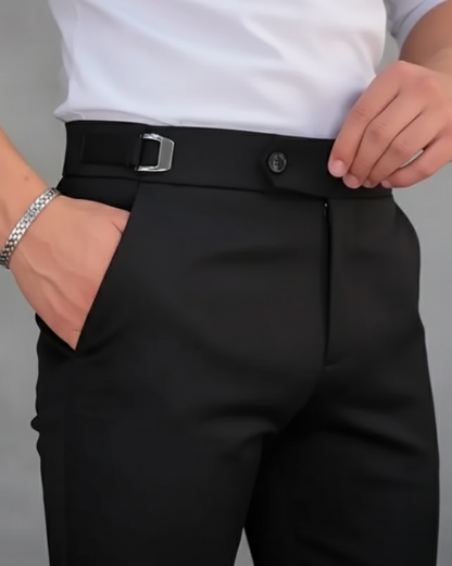 Calças justas elásticas para homem