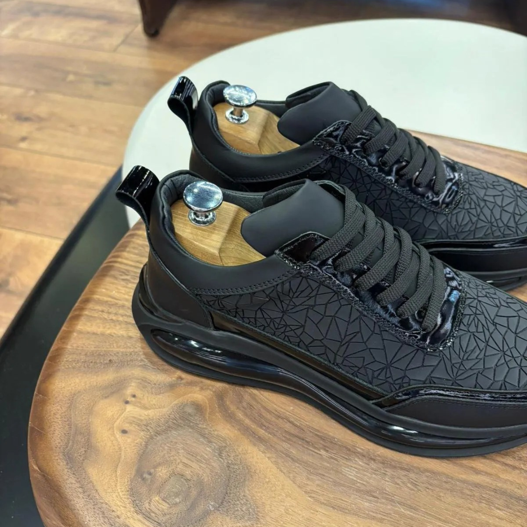 Sapatilhas Casuais em Couro texturizado para Homem